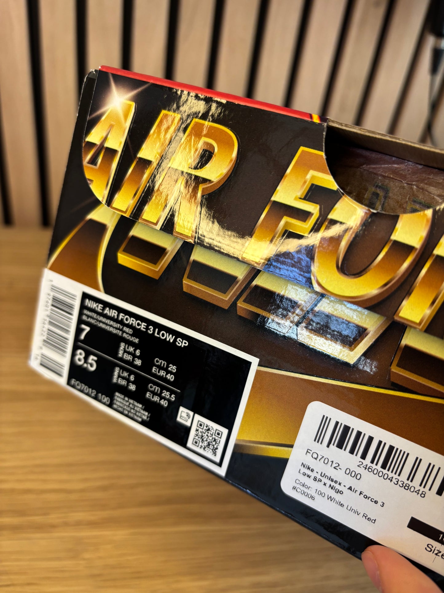 Nike Air Force 3 White X NIGO (Taille 40)