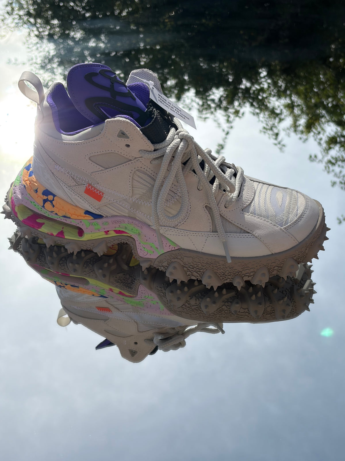 Nike Air Terra Forma X Off-White Summit White Clear Cobblestone - Taille 44