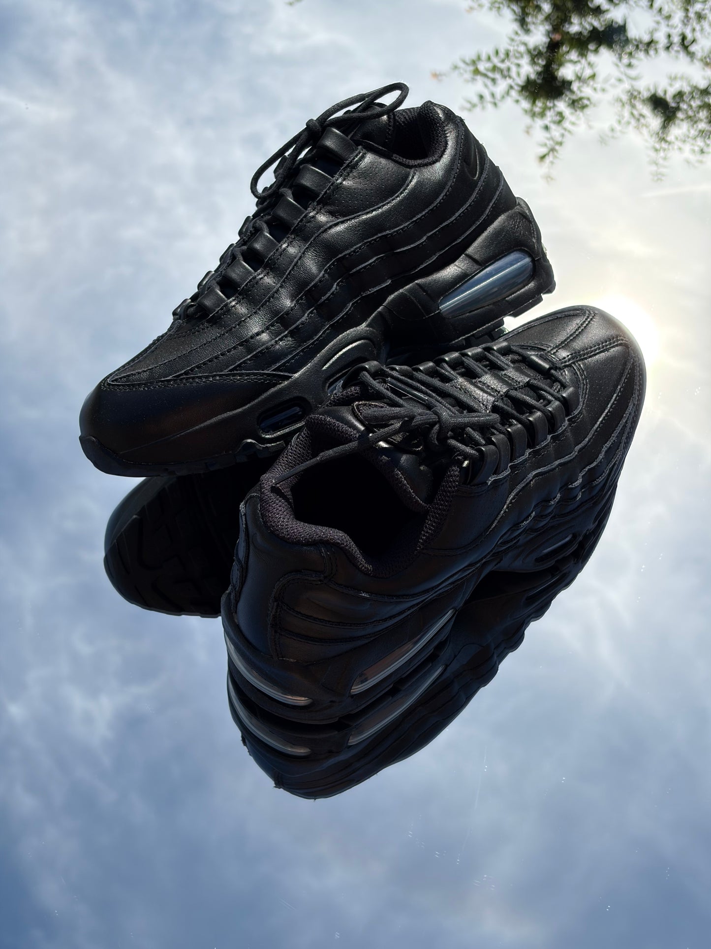 Nike Air Max 95 Black Leather - Taille 38,5