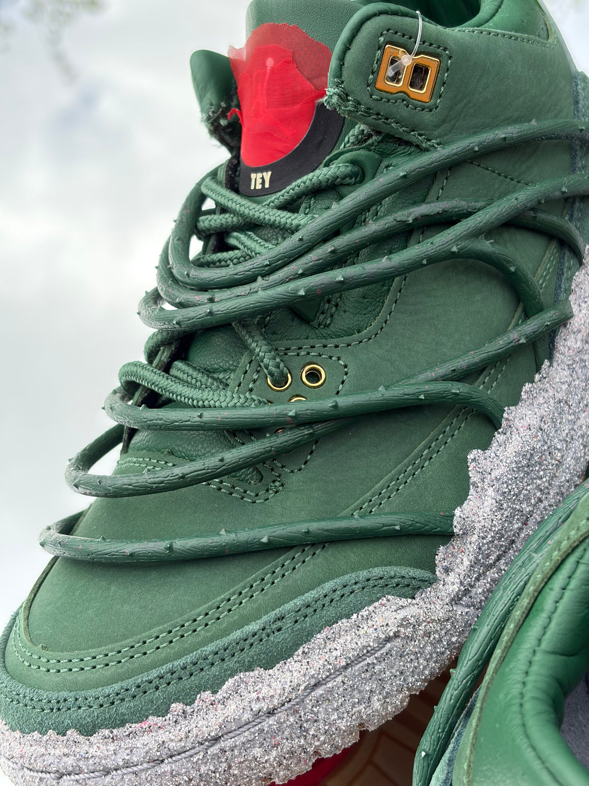 Air Jordan 3 Retro OG SP Contrete Rose X Teyana Taylor Fire Red Gorge Green - Taille 35,5