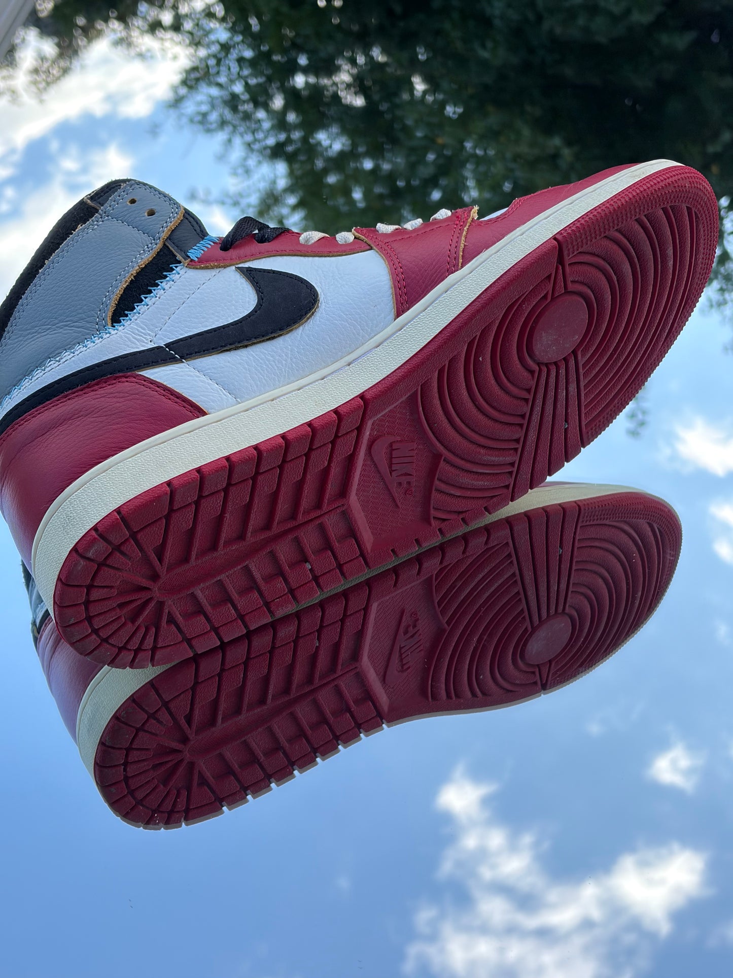 Air Jordan 1 Retro High OG SP Varsity Red Black Sail X Union LA - Taille 45