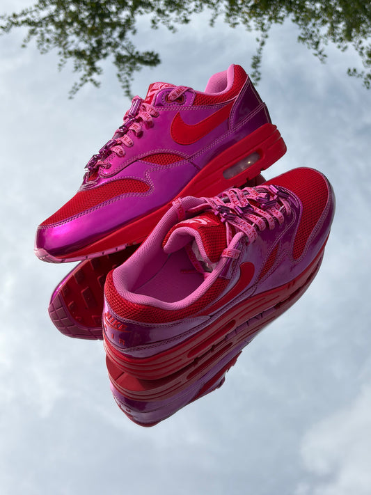 Nike Air Max 1 PRM Valentine’s Day Playful Pink University Red - Taille 45,5
