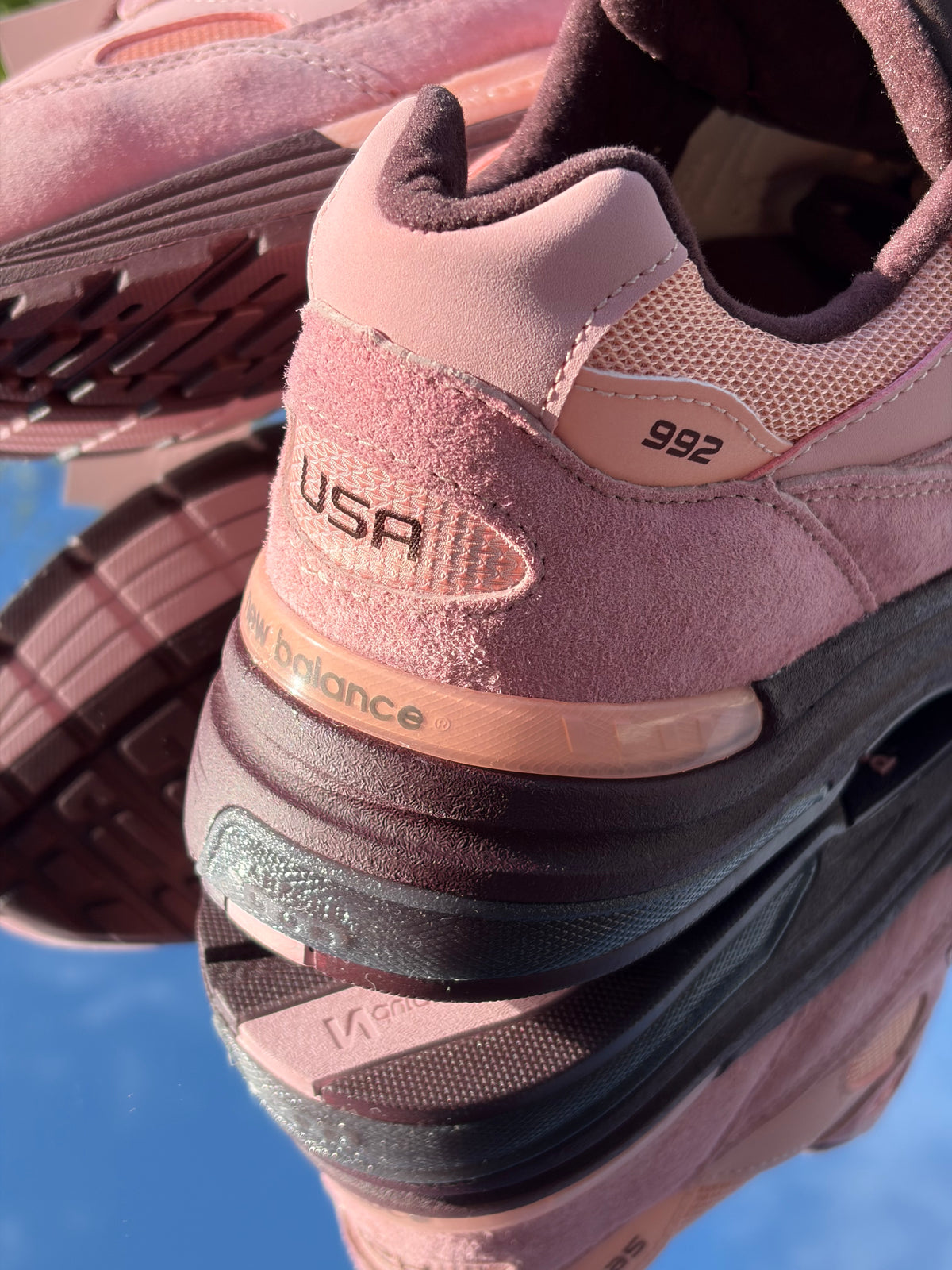 New Balance 992 Made in USA Pink Chalk - Taille 43