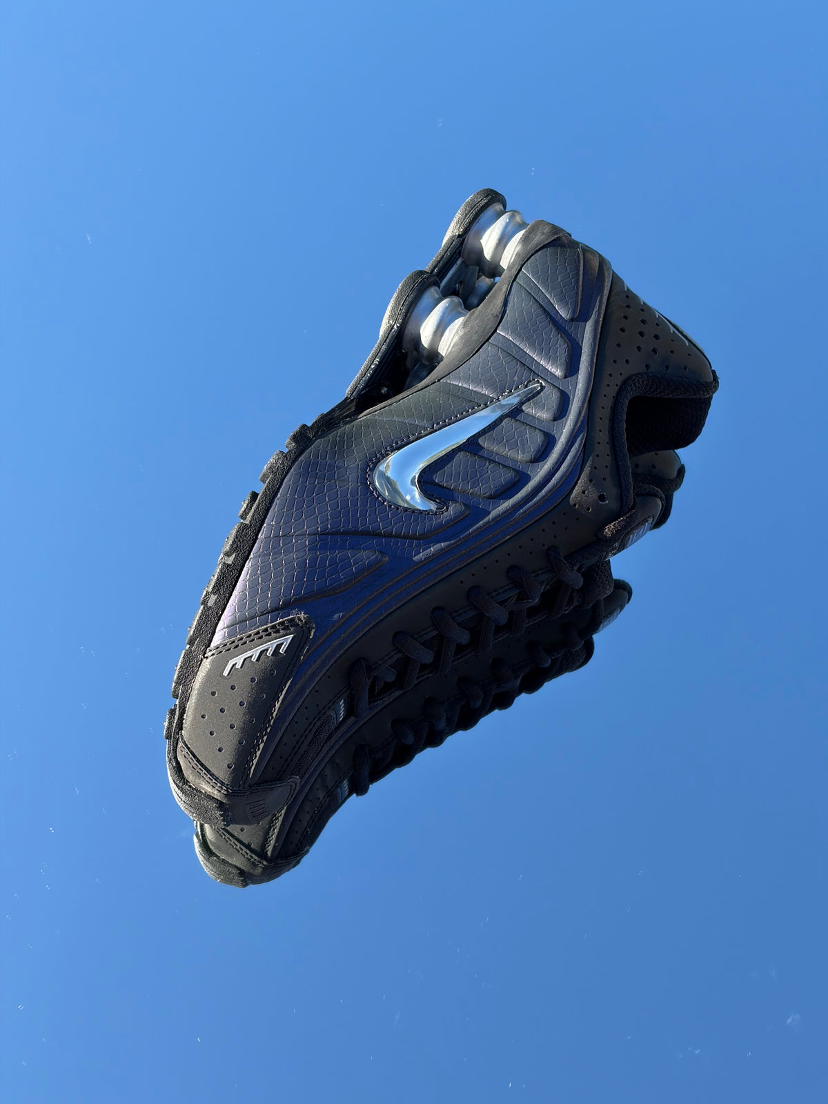 Nike Shox R4 Jewel QS Black Metallic Silver Purple Dynasty - Taille 38,5