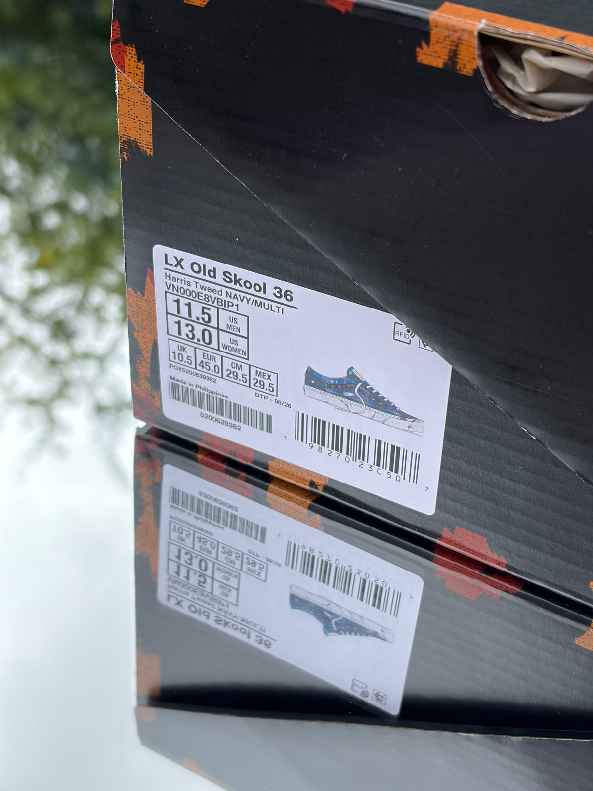 Vans LX Old Skool 36 Navy X Harris Tweed - Taille 45