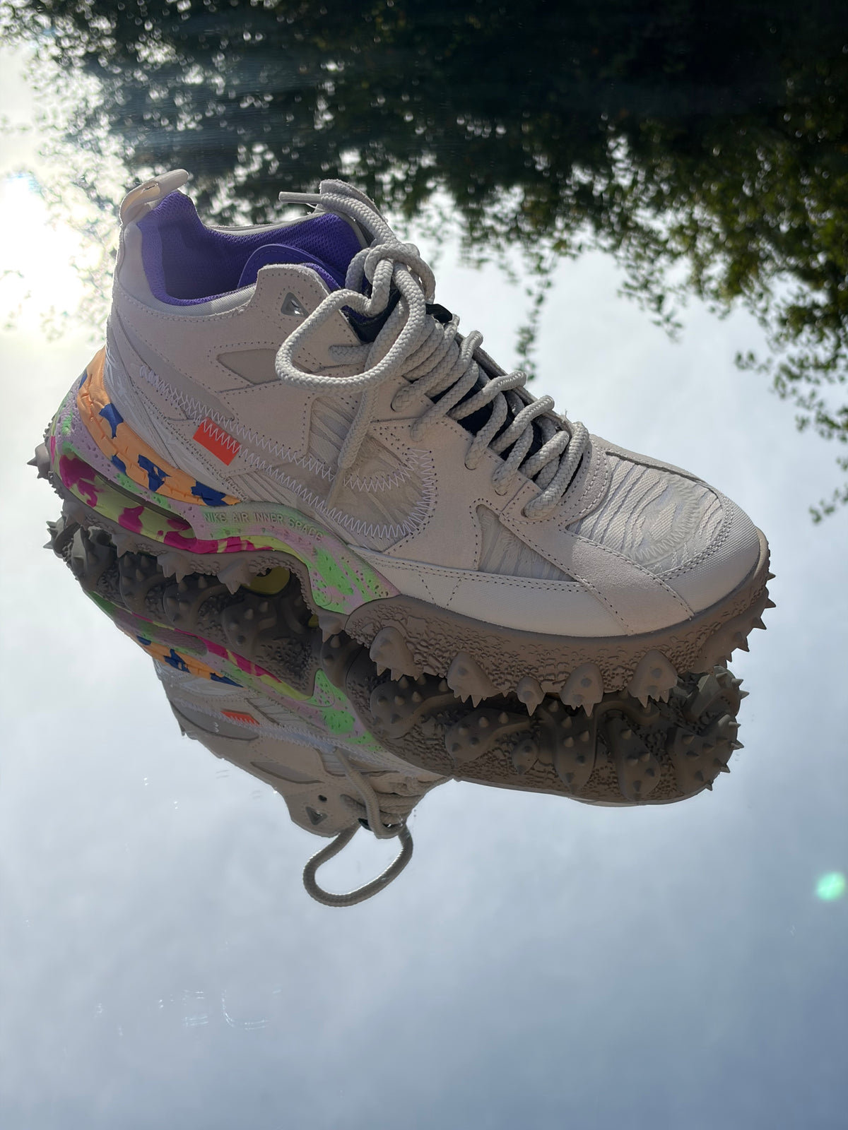 Nike Air Terra Forma X Off-White Summit White Clear Cobblestone - Taille 42