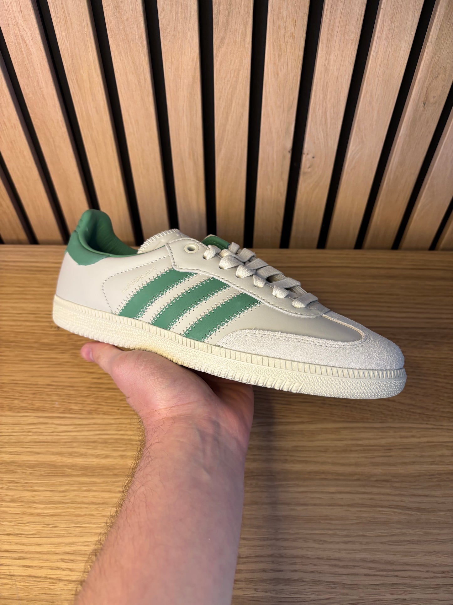 Adidas Samba Aluminium Preloved Green X Human Race (Taille 38,5)