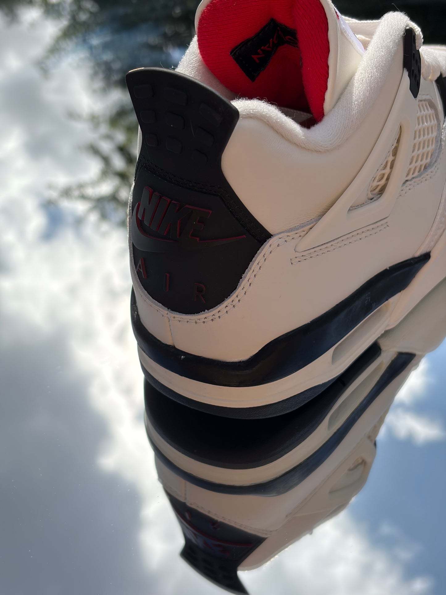 Air Jordan 4 Retro OG Flight Club Sail Black University Red - Taille 36,5