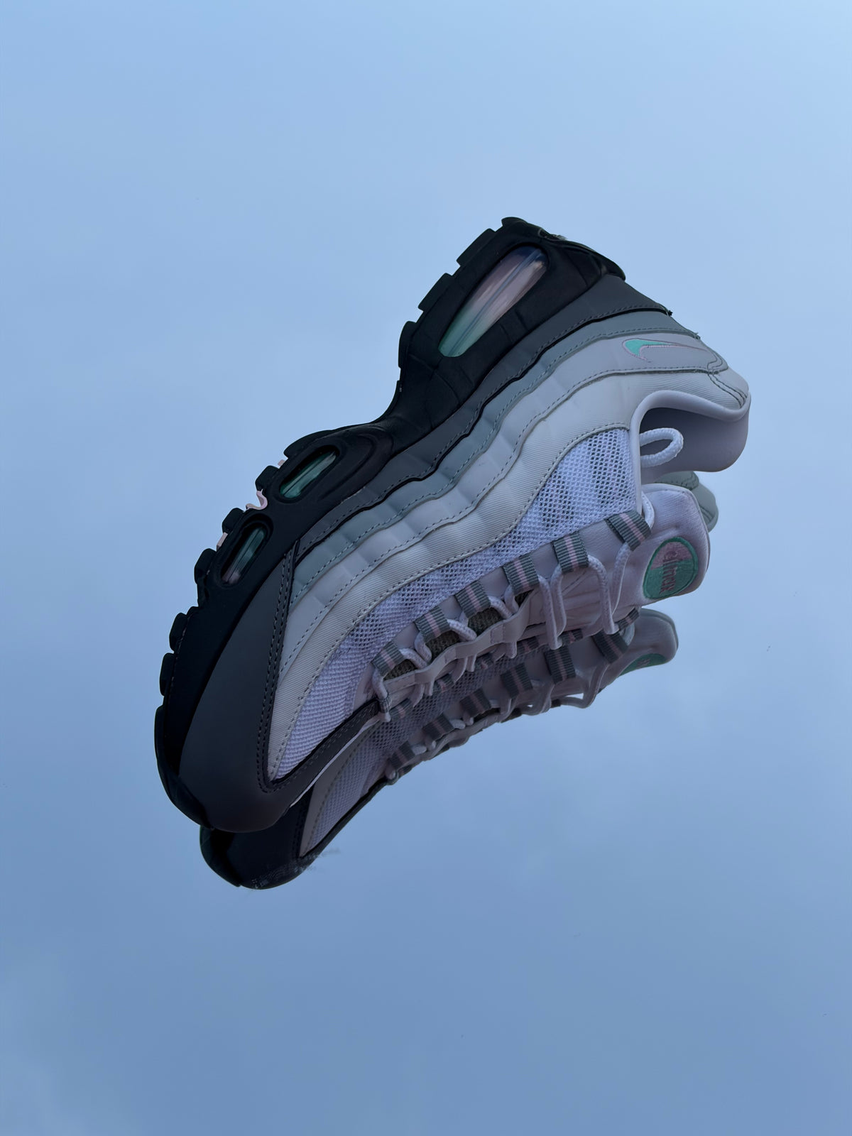 Nike Air Max 95 Big Bubble White Hyper Turquoise - Taille 40,5