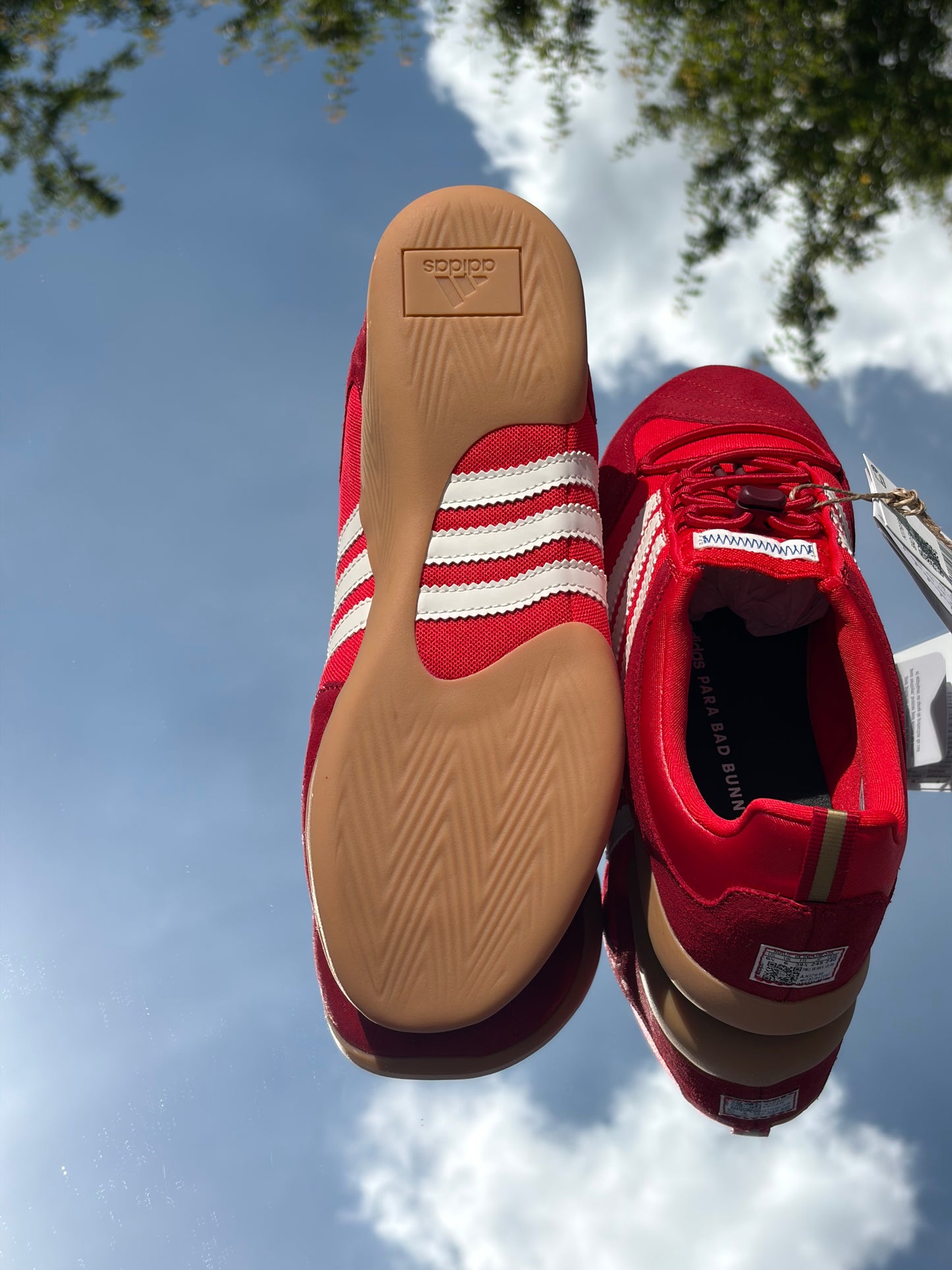 Adidas Ballerina Vivid Red X Bad Bunny - Taille 39,5