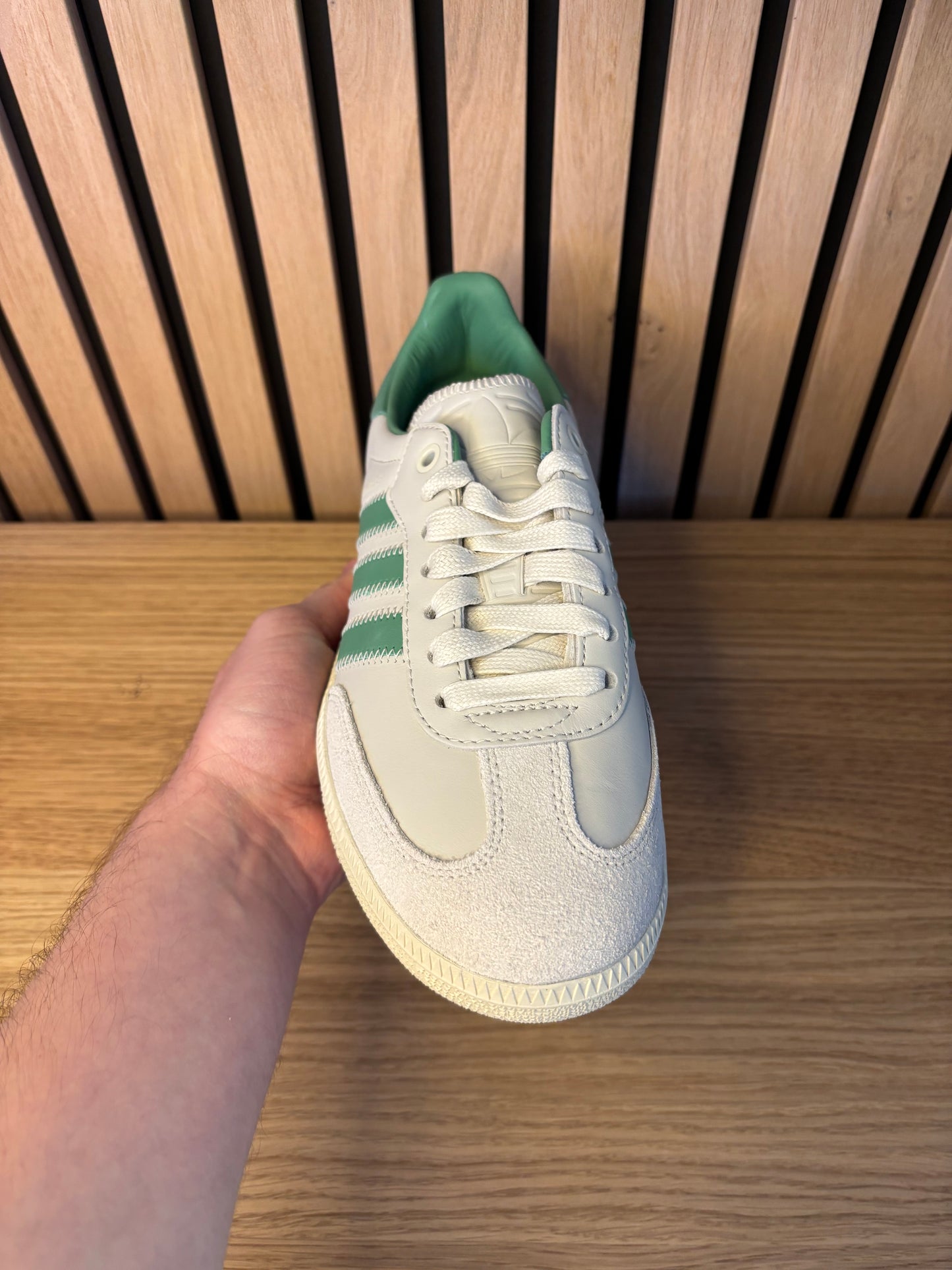 Adidas Samba Aluminium Preloved Green X Human Race (Taille 38,5)