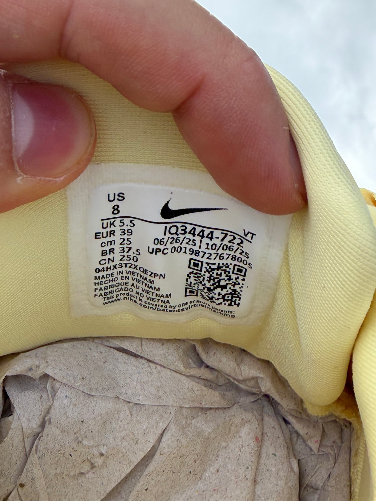 Nike Air Max 95 Big Bubble Soft Yellow Metallic Silver - Taille 39