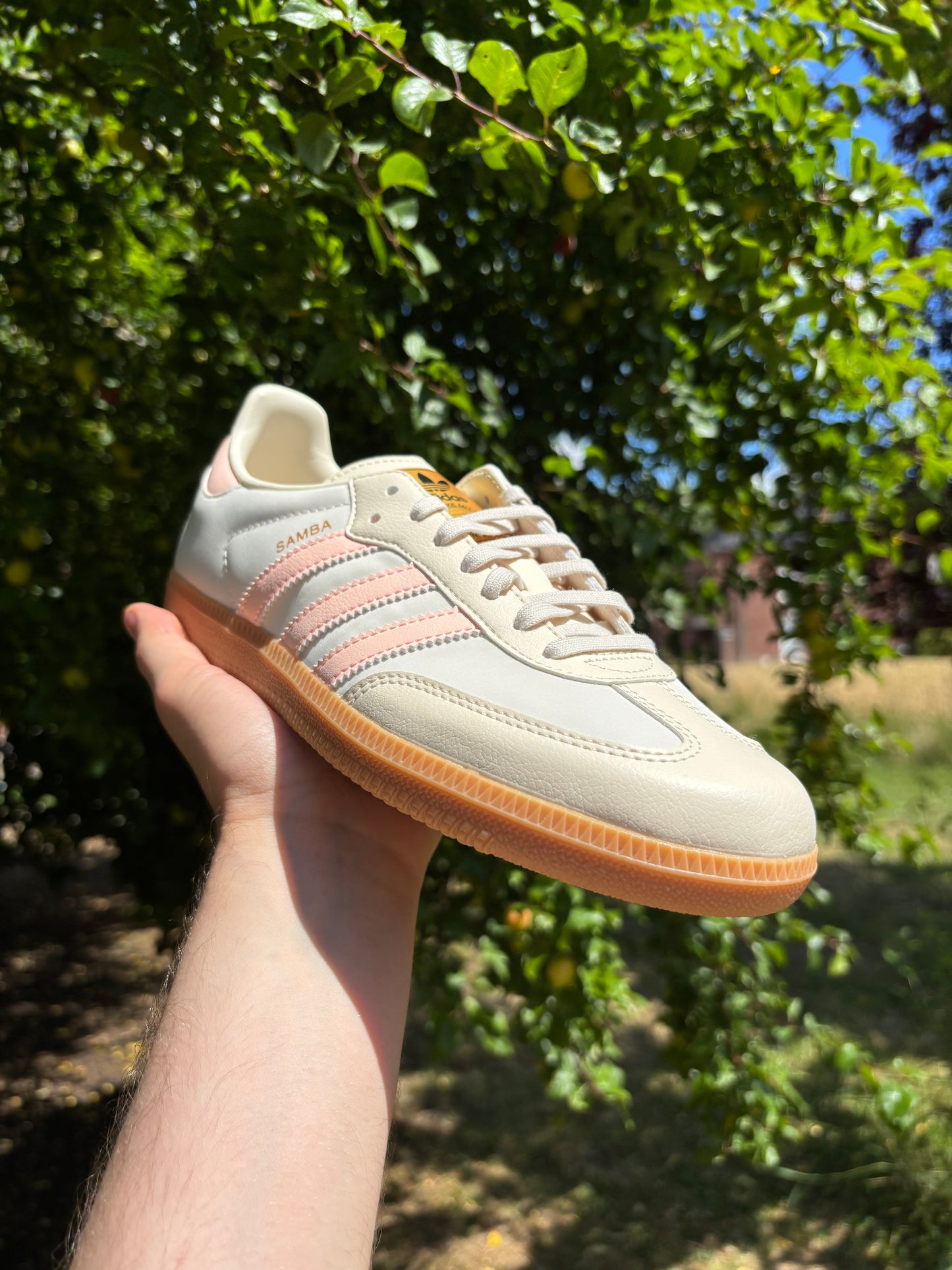 Adidas Samba OG Wonder White Clear Orange - 38.5