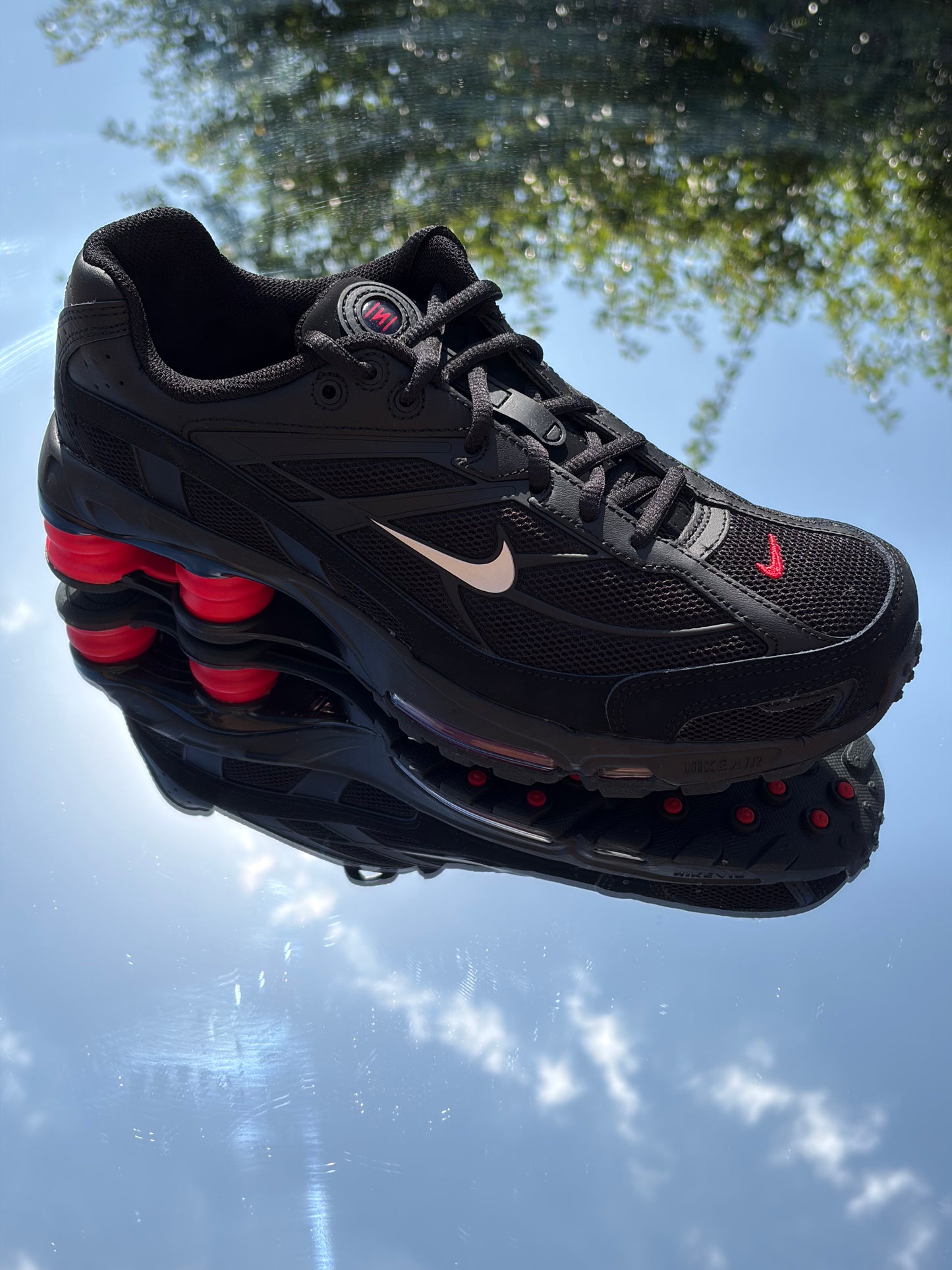 Nike Shox Ride 2 Black Metallic Silver Red - Taille 42