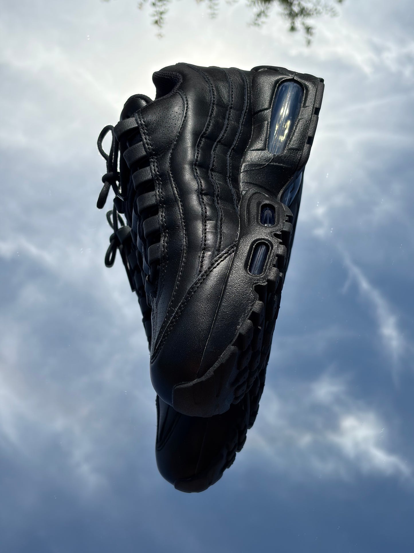 Nike Air Max 95 Black Leather - Taille 38,5
