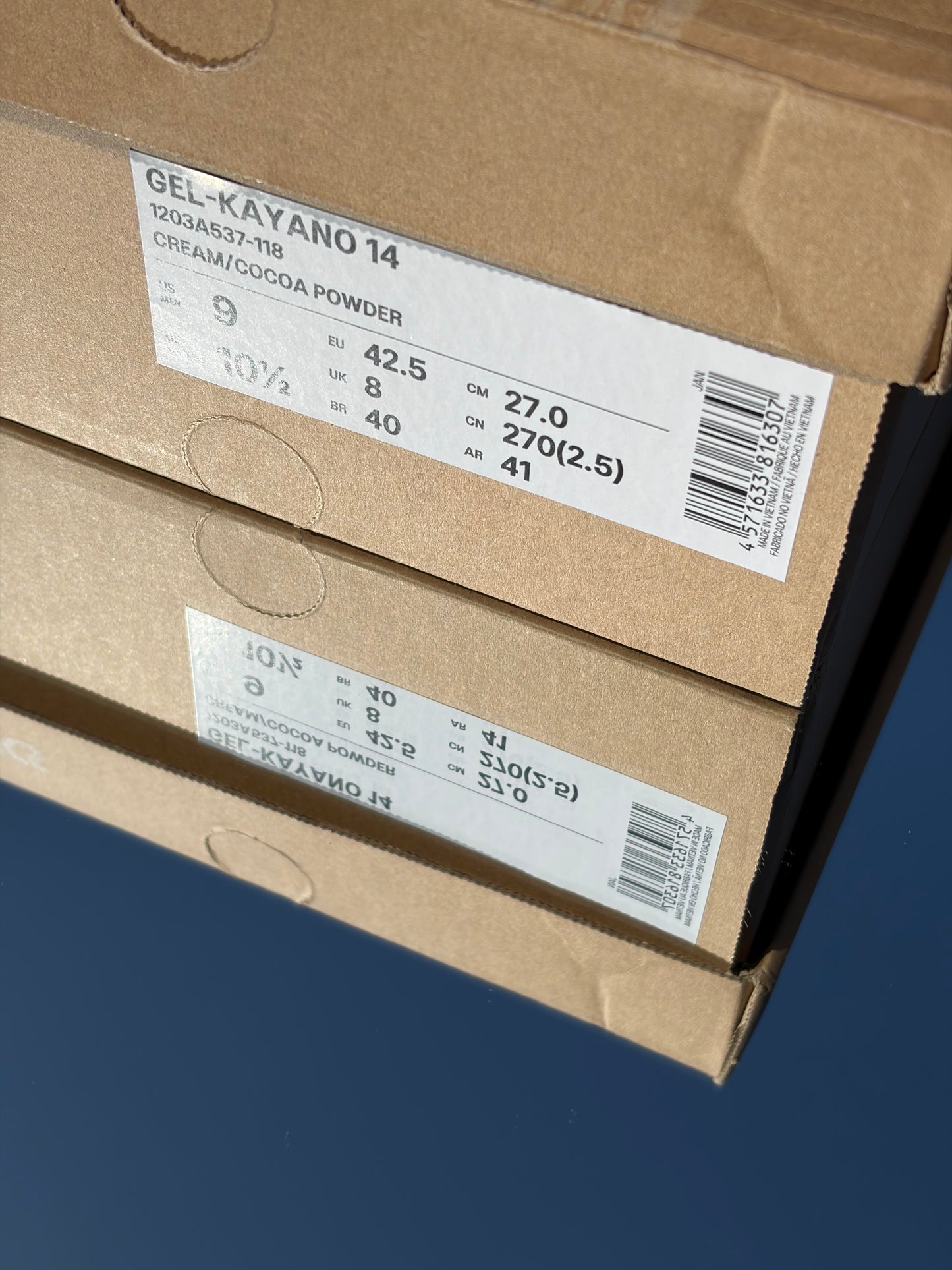 Asics Gel-Kayano 14 Cream Cocoa Powder - Taille 42,5