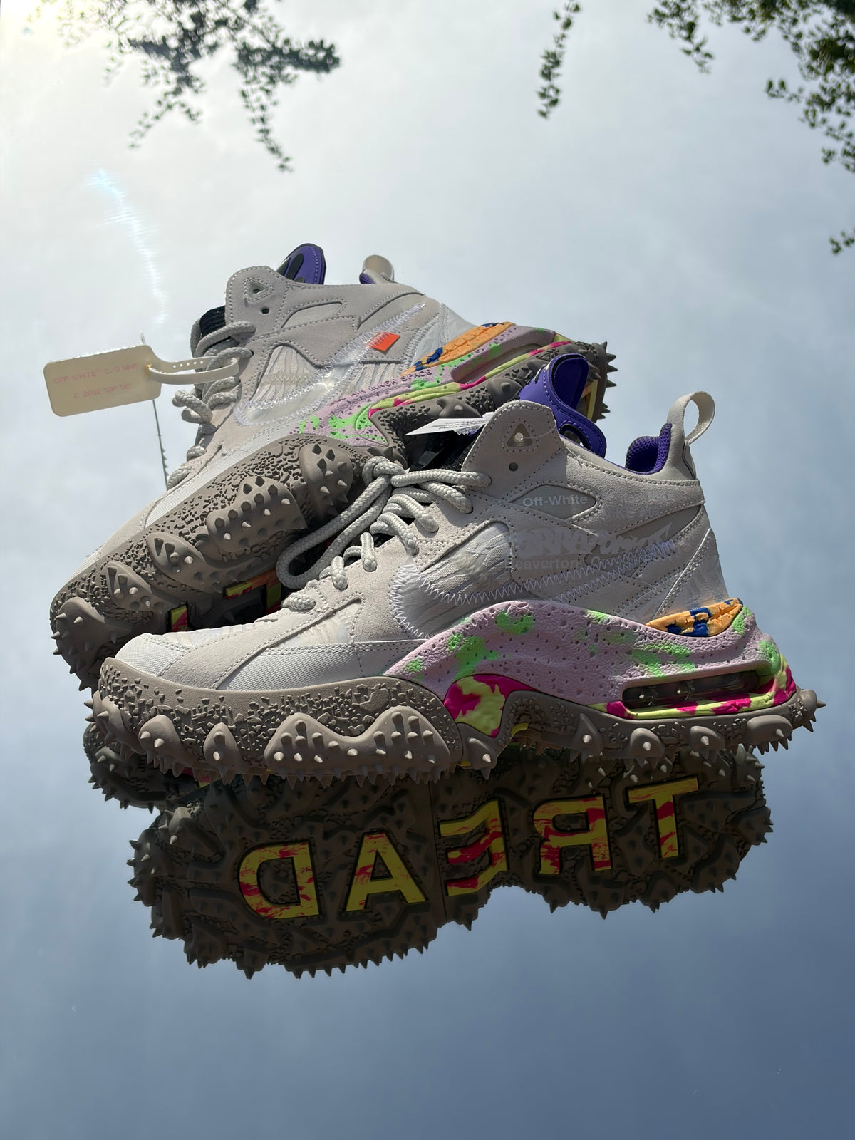 Nike Air Terra Forma X Off-White Summit White Clear Cobblestone - Taille 44