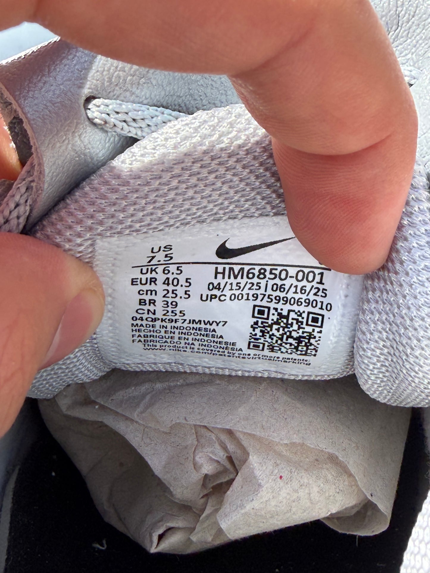 Nike Air Max Plus Tiempo Wolf Grey - Taille 40,5