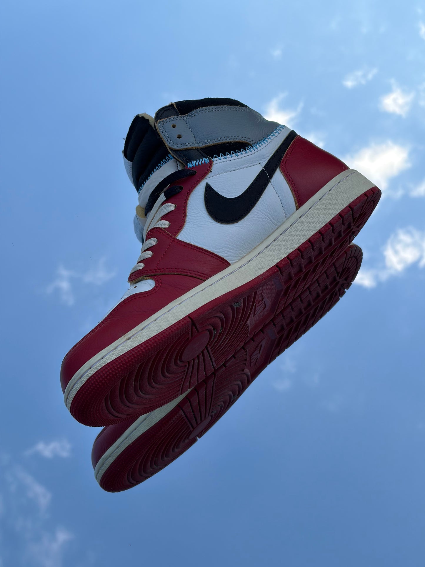 Air Jordan 1 Retro High OG SP Varsity Red Black Sail X Union LA - Taille 45