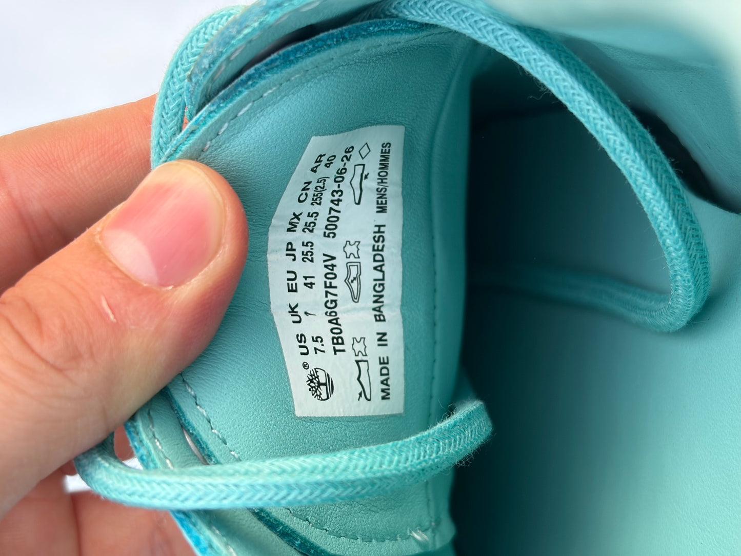 Timberland 3-Eye Lug Boat Aqua X Jacquemus - Taille 41