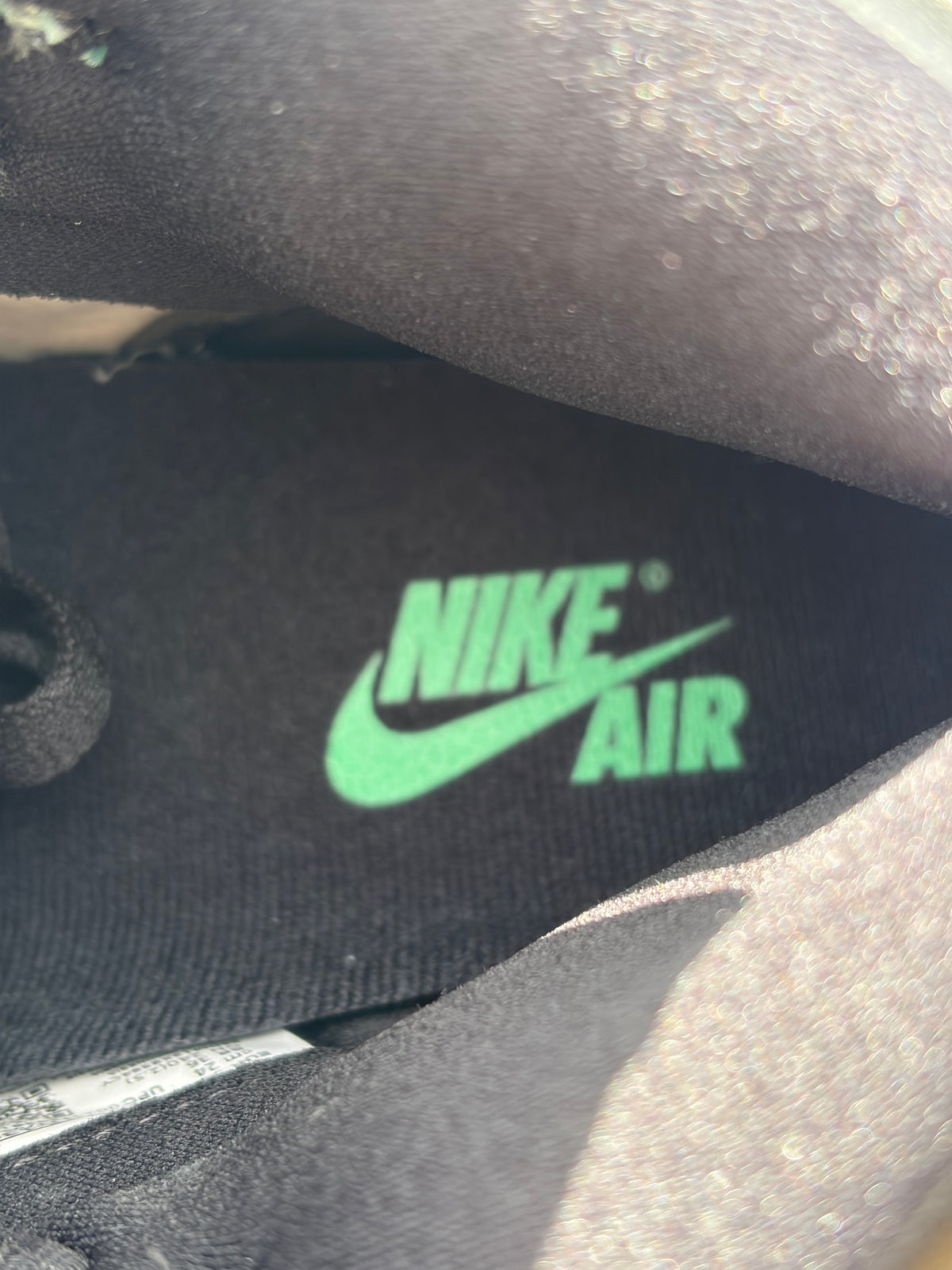 Air Jordan 1 High Retro OG White Black Green Glow - Taille 38