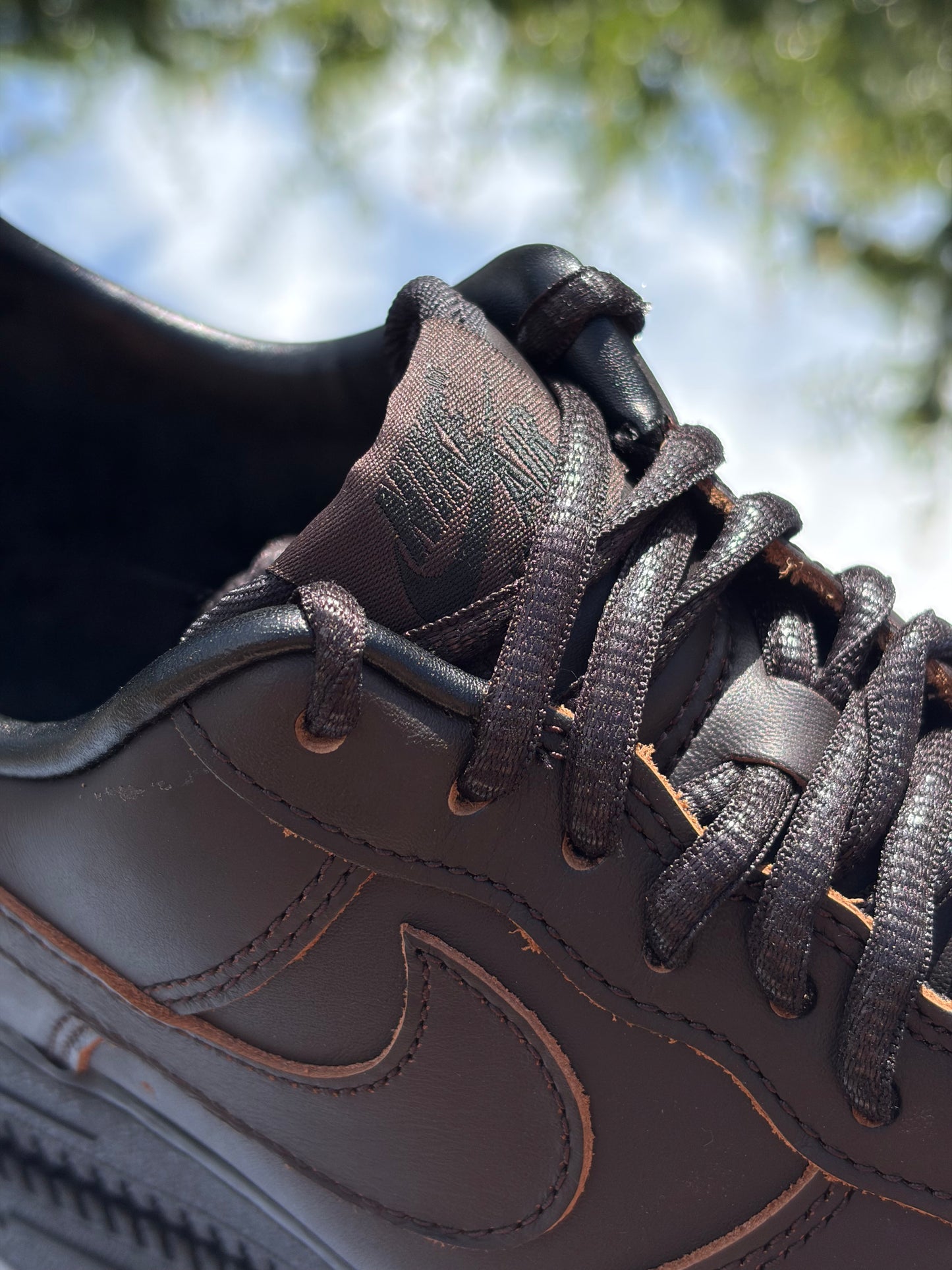 Nike Air Force 1 Morse Code Velvet Brown - Taille 41
