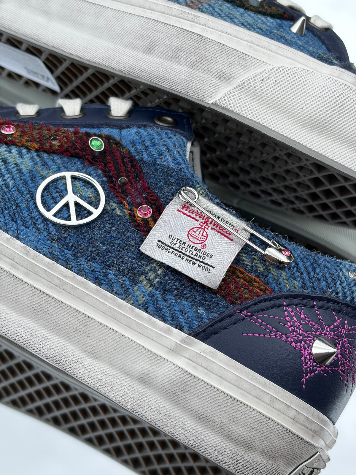 Vans LX Old Skool 36 Navy X Harris Tweed - Taille 44