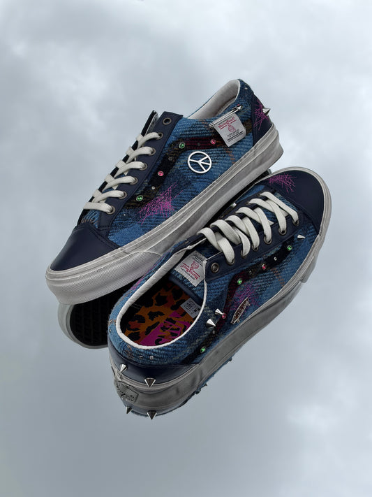 Vans LX Old Skool 36 Navy X Harris Tweed - Taille 45