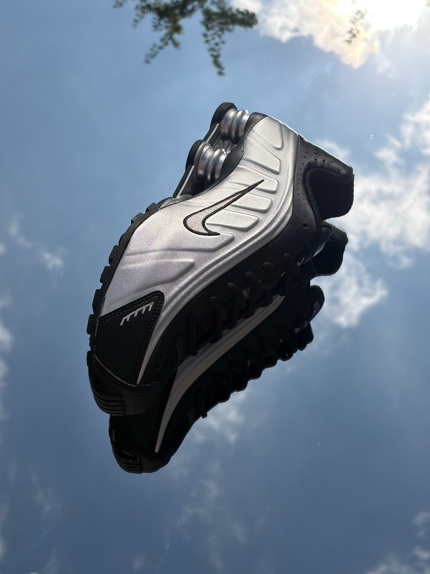 Nike Shox R4 Black Metallic Silver - Taille 40