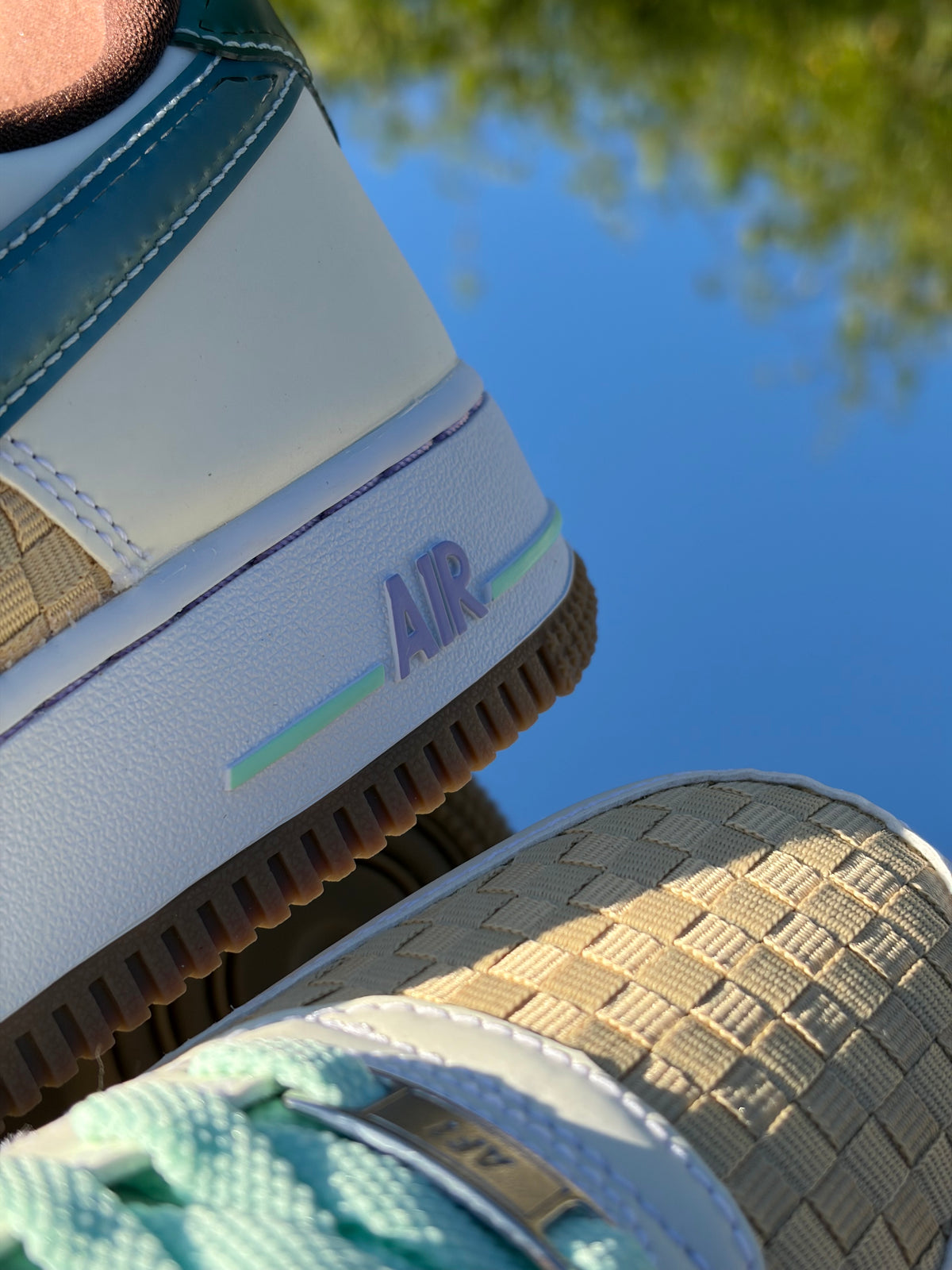 Nike Air Force 1 Low Retro QS Easter Basket Summit White Glacier Blue - Taille 39