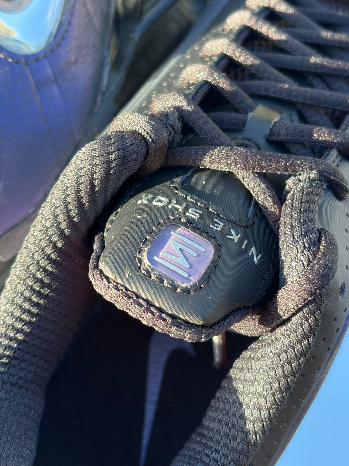 Nike Shox R4 Jewel QS Black Metallic Silver Purple Dynasty - Taille 38,5