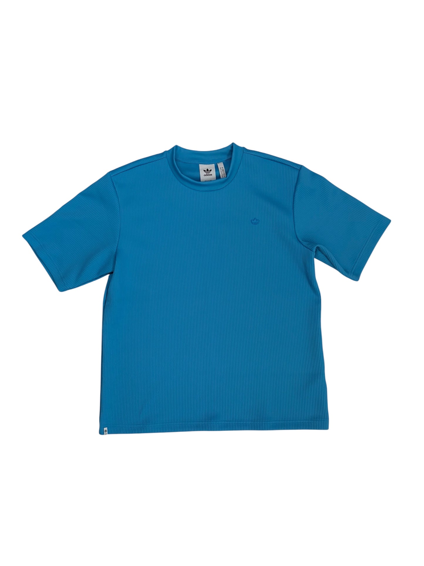 T-shirt Adidas Trefoil Plissé Bleu - Taille S