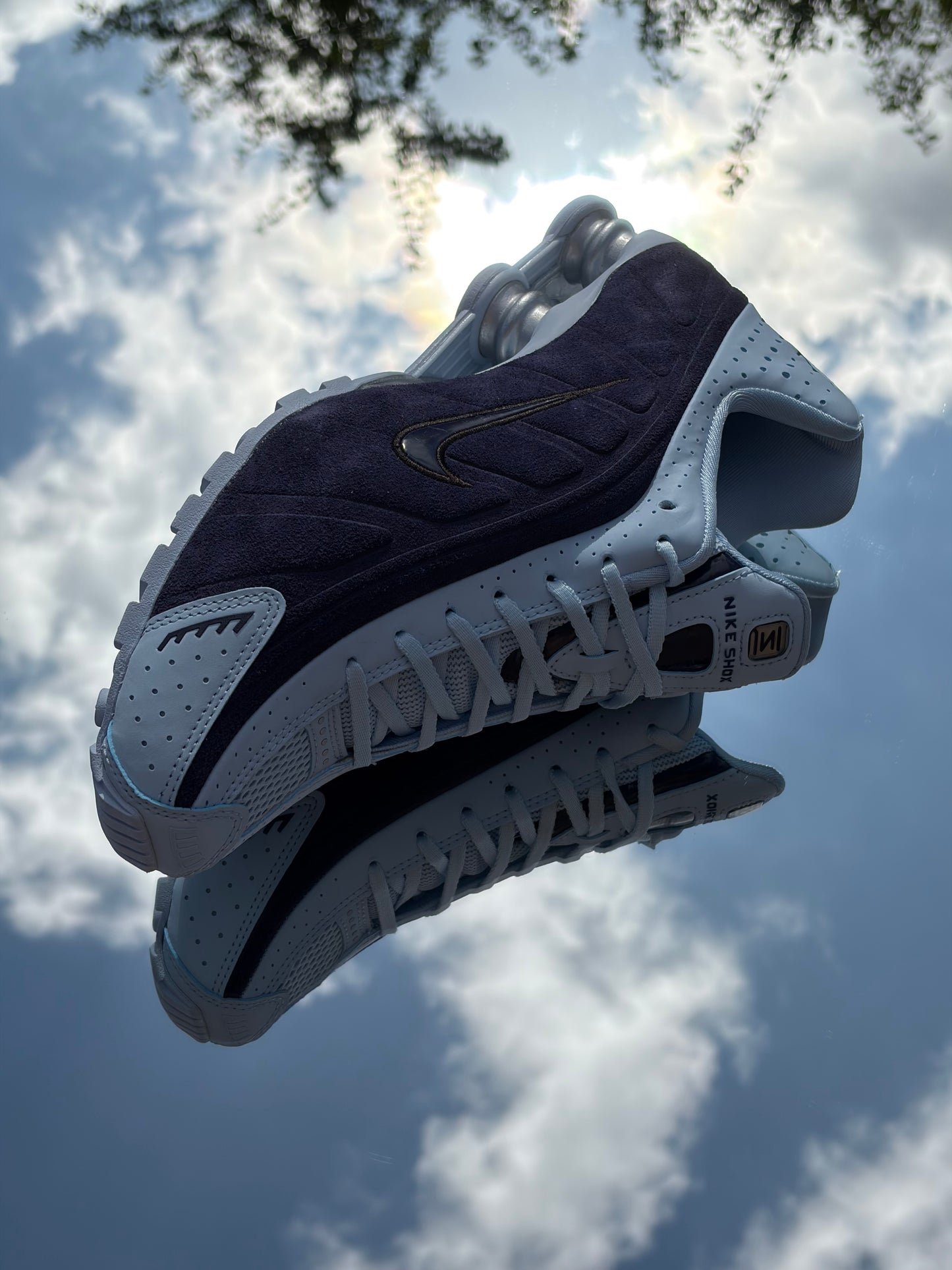 Nike Shox R4 Celestine Blue Imperial Purple - Taille 40,5