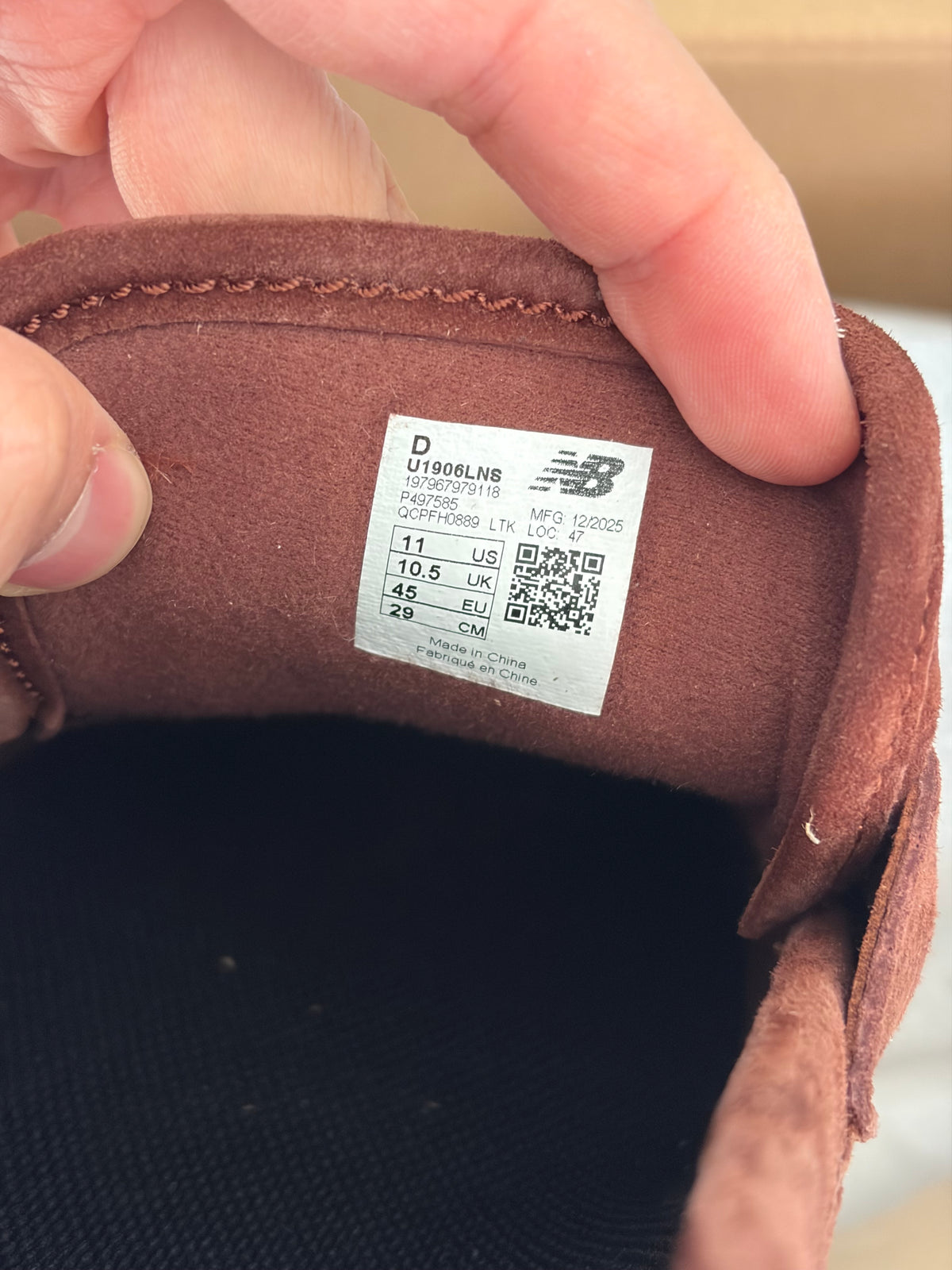 New Balance 1906L Rich Oak Suede - Taille 45