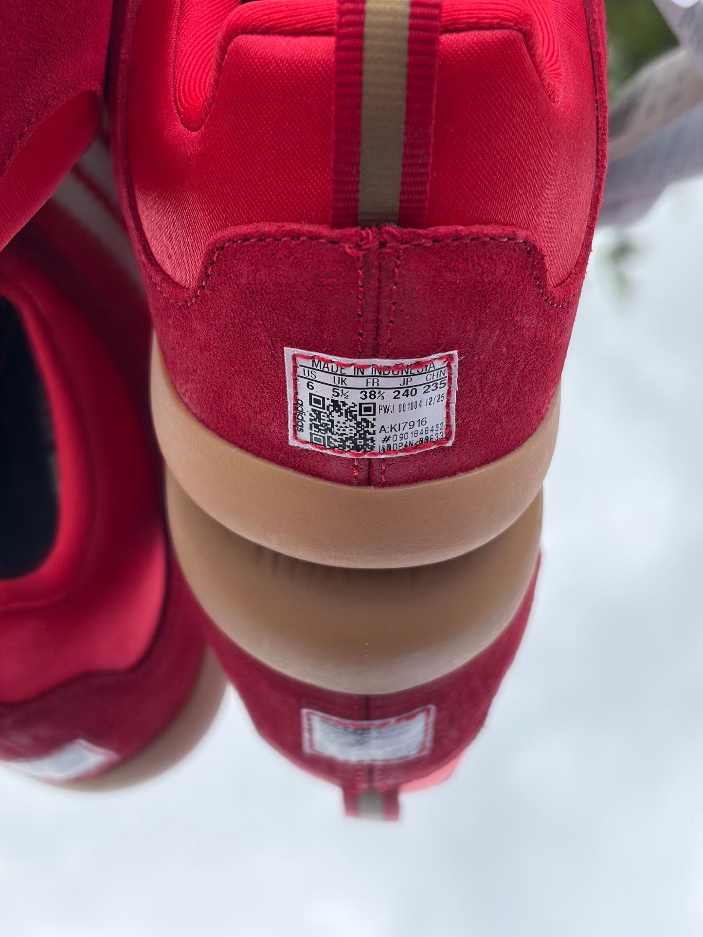 Adidas Ballerina Vivid Red X Bad Bunny - Taille 38,5