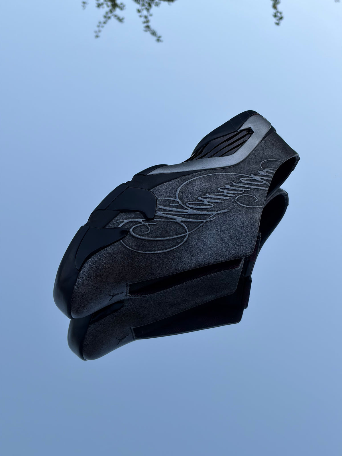 Air Jordan 14 Retro Mule SP Black Metallic Silver X Mowalola - Taille 44