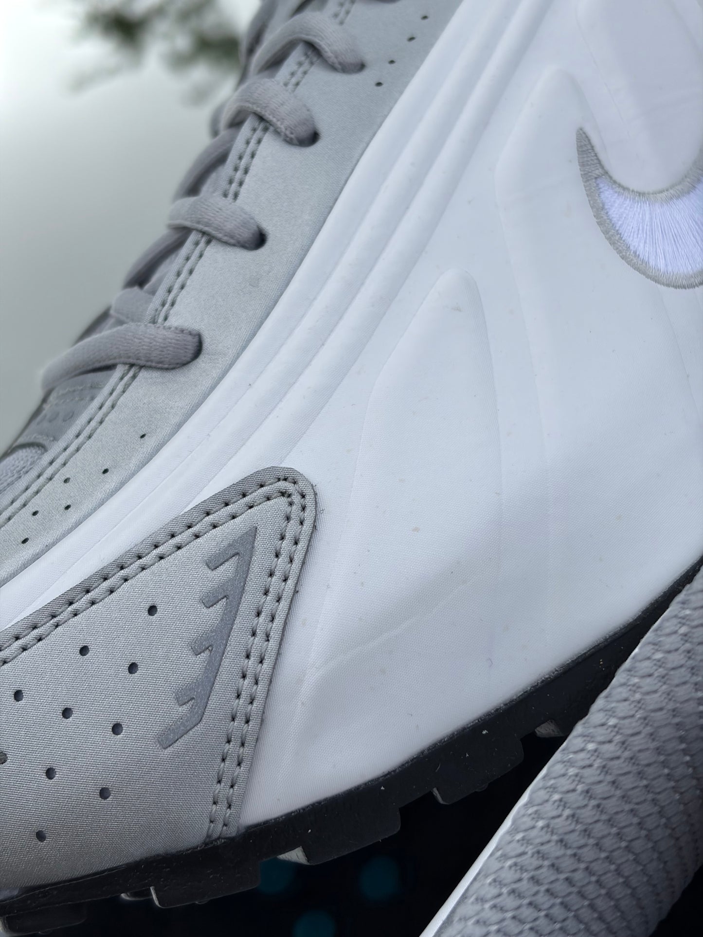 Nike Shox R4 Metallic Silver Blue Lagoon - Taille 44