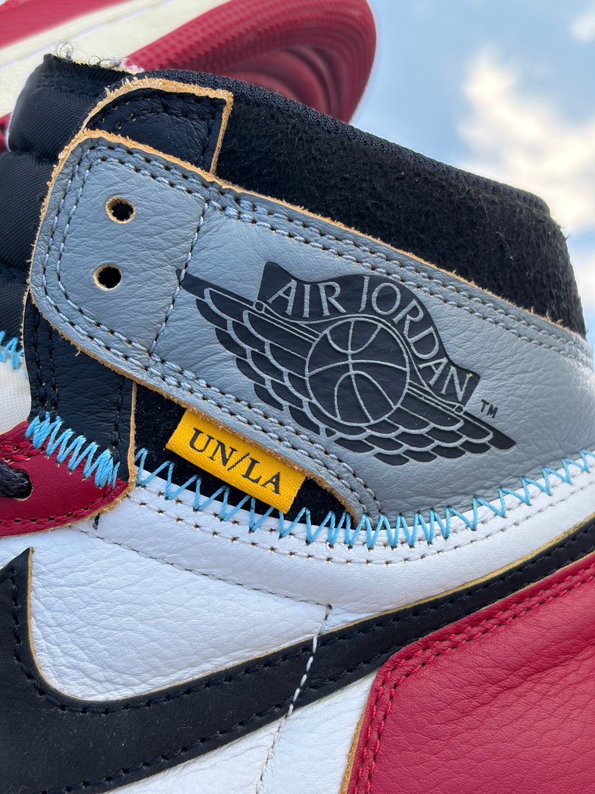 Air Jordan 1 Retro High OG SP Varsity Red Black Sail X Union LA - Taille 45