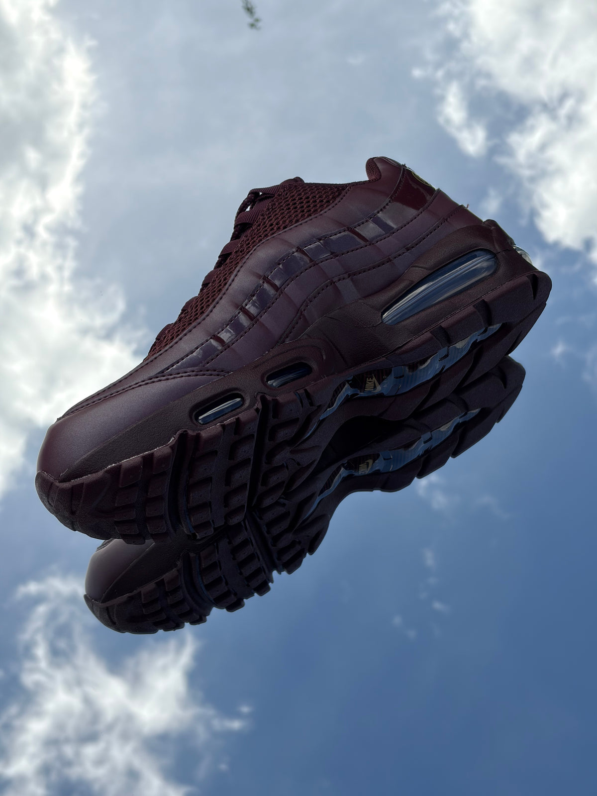 Nike Air Max 95 Big Bubble SE Total 90 Burgundy Crush Metallic Gold - Taille 42