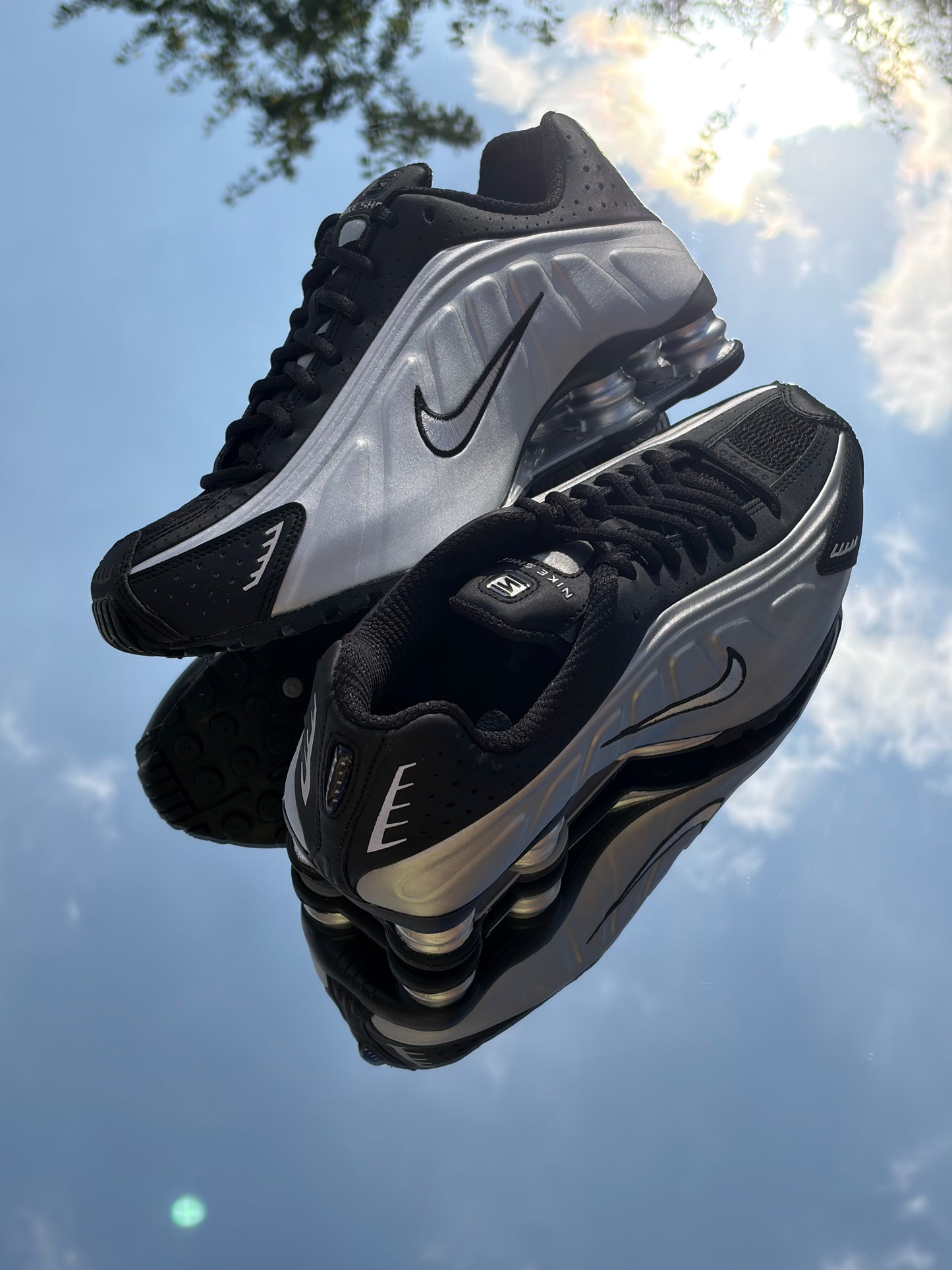 Nike Shox R4 Black Metallic Silver - Taille 40