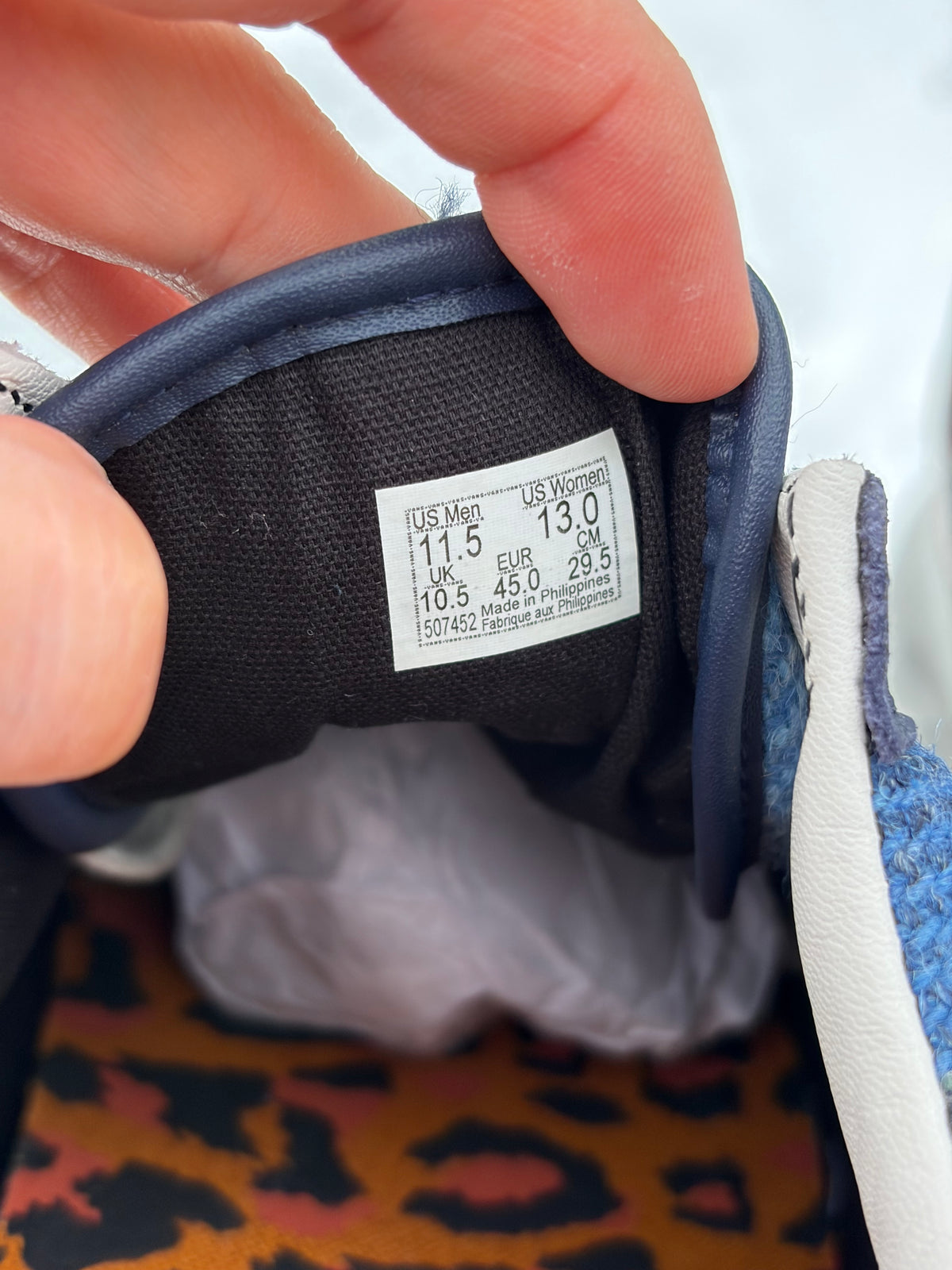 Vans LX Old Skool 36 Navy X Harris Tweed - Taille 45