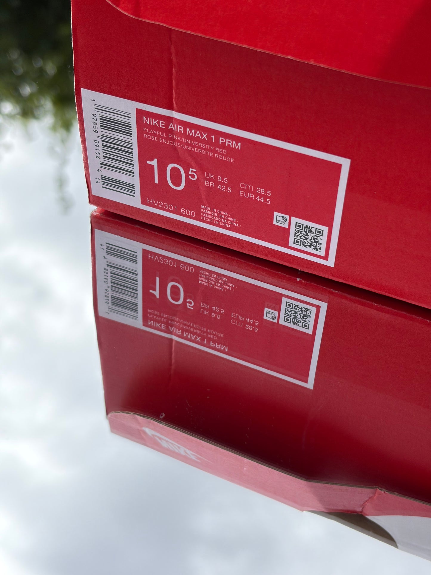 Nike Air Max 1 PRM Valentine’s Day Playful Pink University Red - Taille 44,5