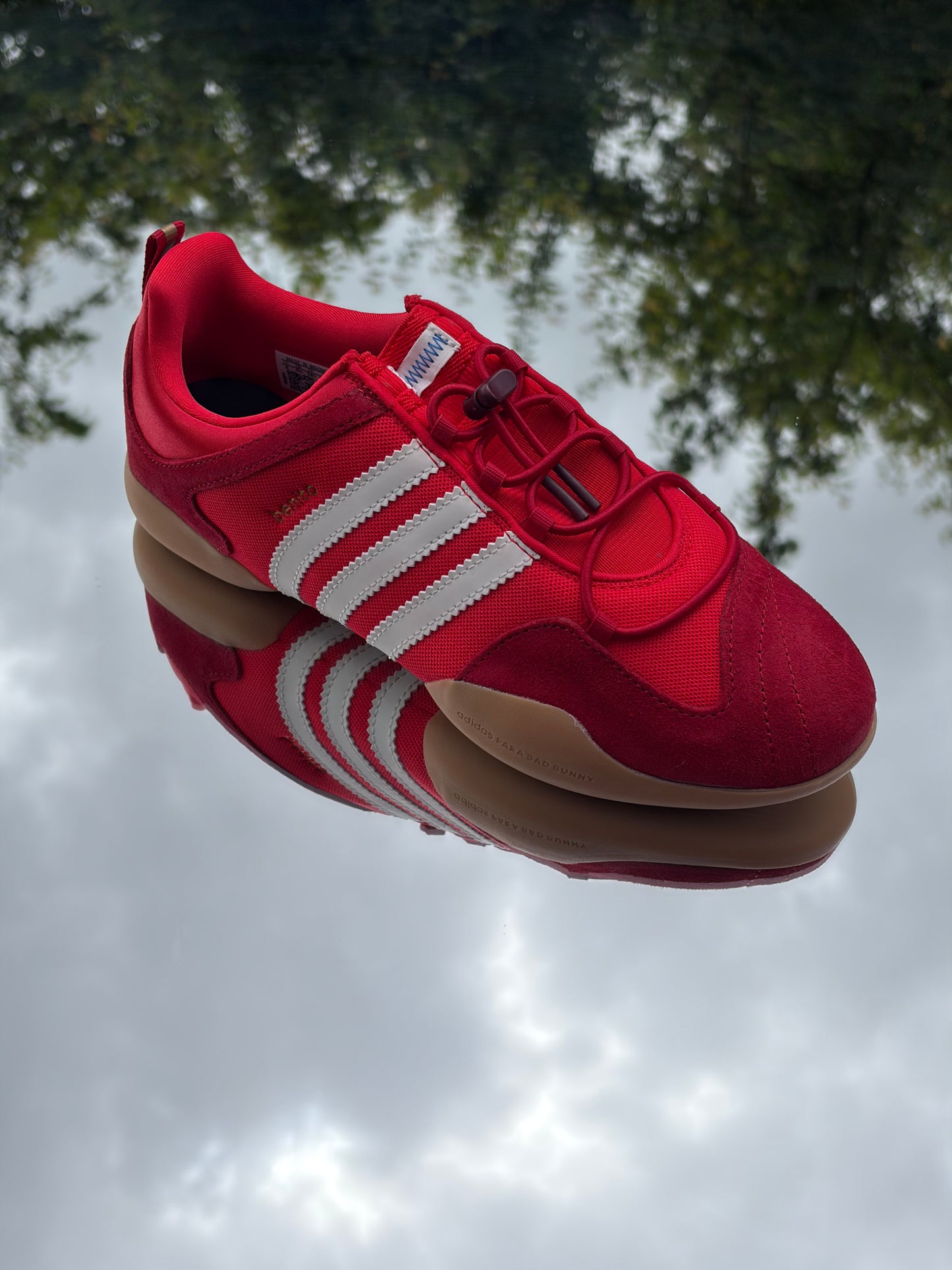 Adidas Ballerina Vivid Red X Bad Bunny - Taille 38,5