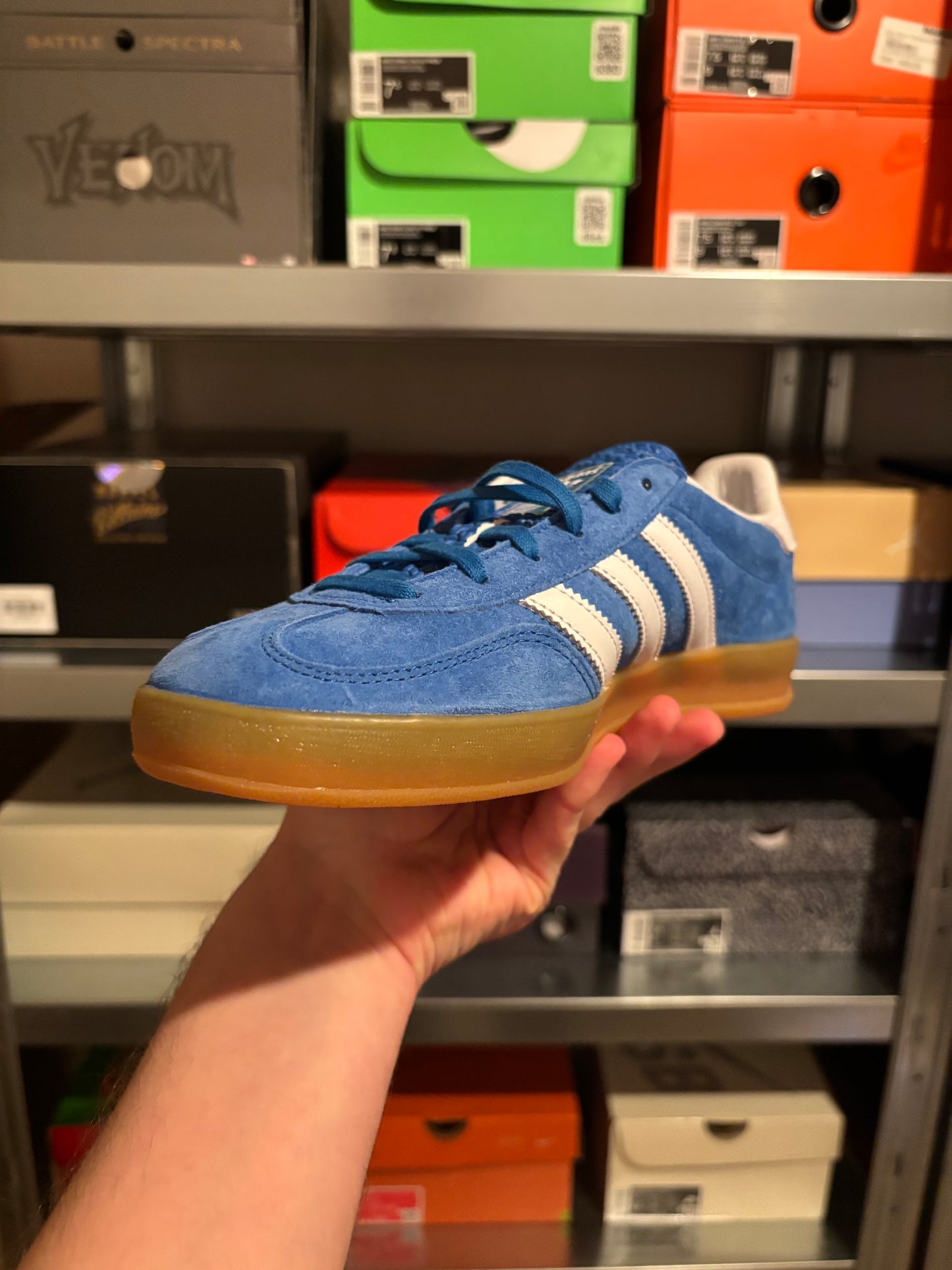 Adidas Gazelle Indoor Blue Bird Gum (Taille 38,5)