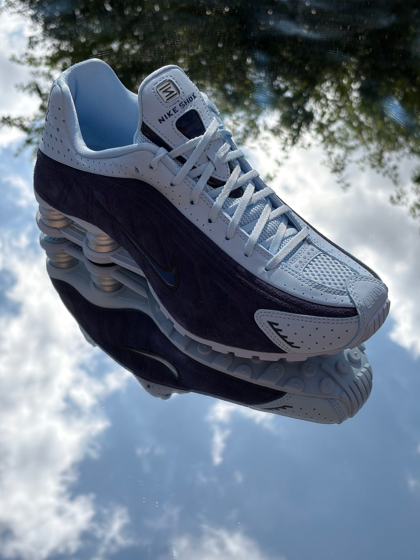 Nike Shox R4 Celestine Blue Imperial Purple - Taille 40,5