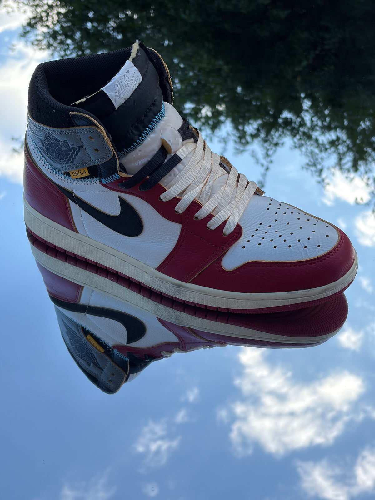Air Jordan 1 Retro High OG SP Varsity Red Black Sail X Union LA - Taille 45