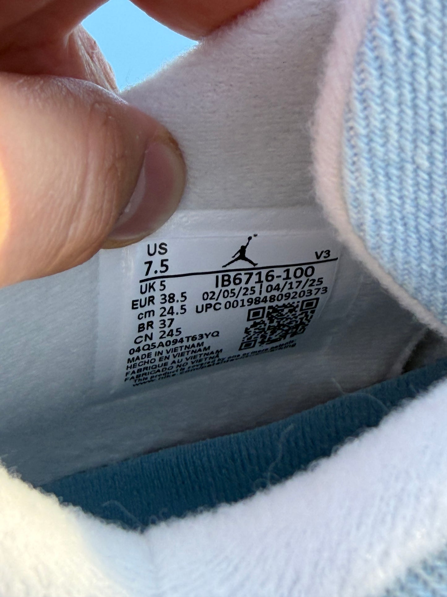 Jordan 4 Tex Worn Blue - Taille 38,5