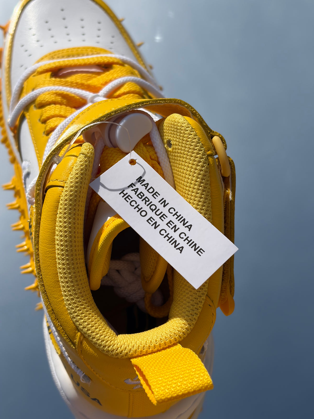Nike Air Force 1 Mid SP X Off-White White Varsity Maize - Taille 40,5