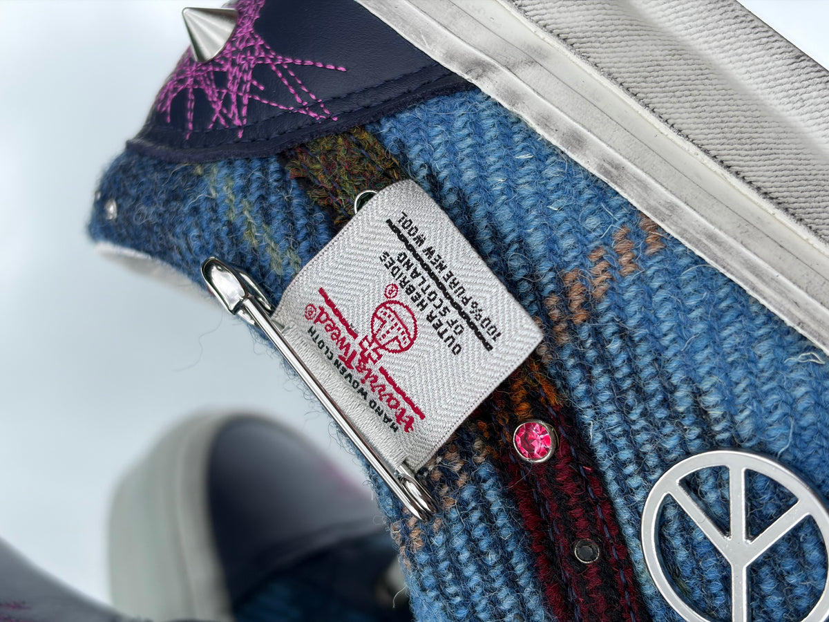 Vans LX Old Skool 36 Navy X Harris Tweed - Taille 45