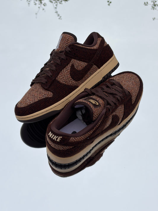 Nike Dunk Low QS Sesame Baroque Brown X Harris Tweed - Taille 42,5